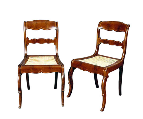 S-Bohm-Paar-Mahagoni-Stühle