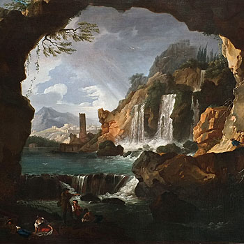 Claude Joseph Vernet Cascatelles de Tivoli for Sale S. Bohm Fine Art